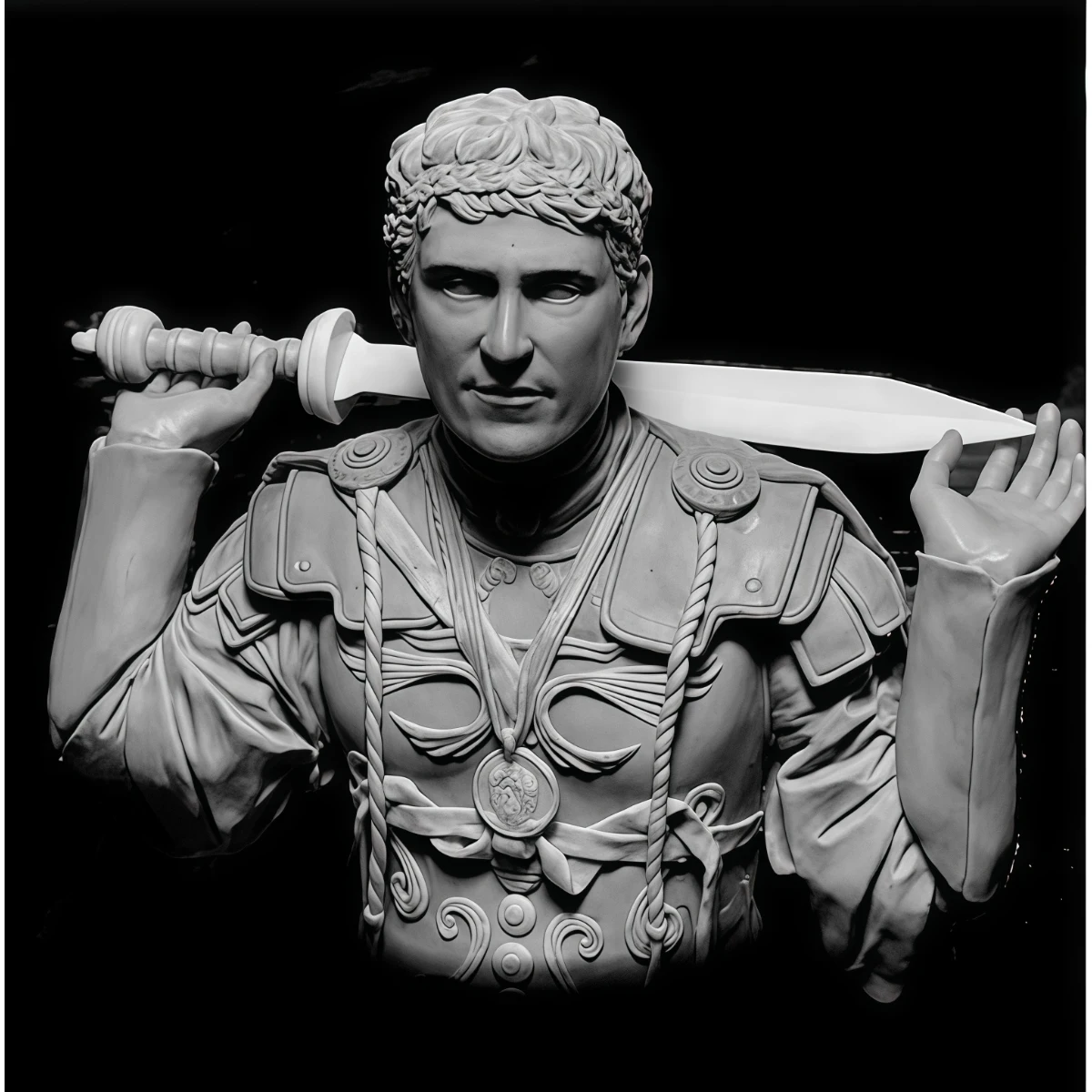 

Набор неокрашенных моделей из смолы в масштабе 1/10, бюст, историческая тематика, в разобранном и неокрашенном виде, GK.