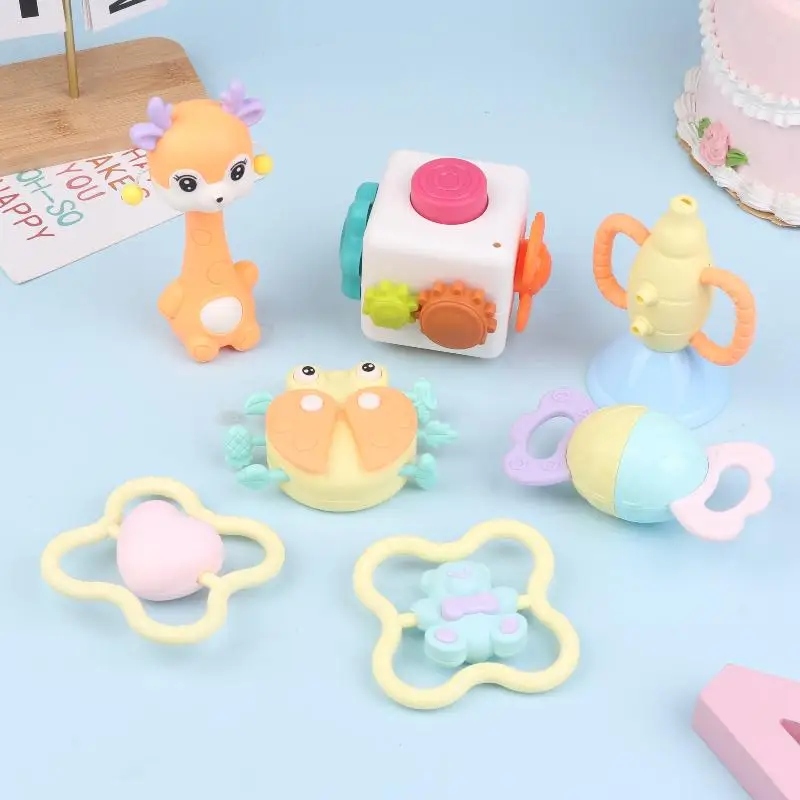 [JT] 1/3PCS Jouets de dentition pour bébés de 0 à 12 mois, bâtonnets de dentition à manivelle Miaojia, hochet pour nouveau-nés 0+ / Jouets pour nouveau-nés