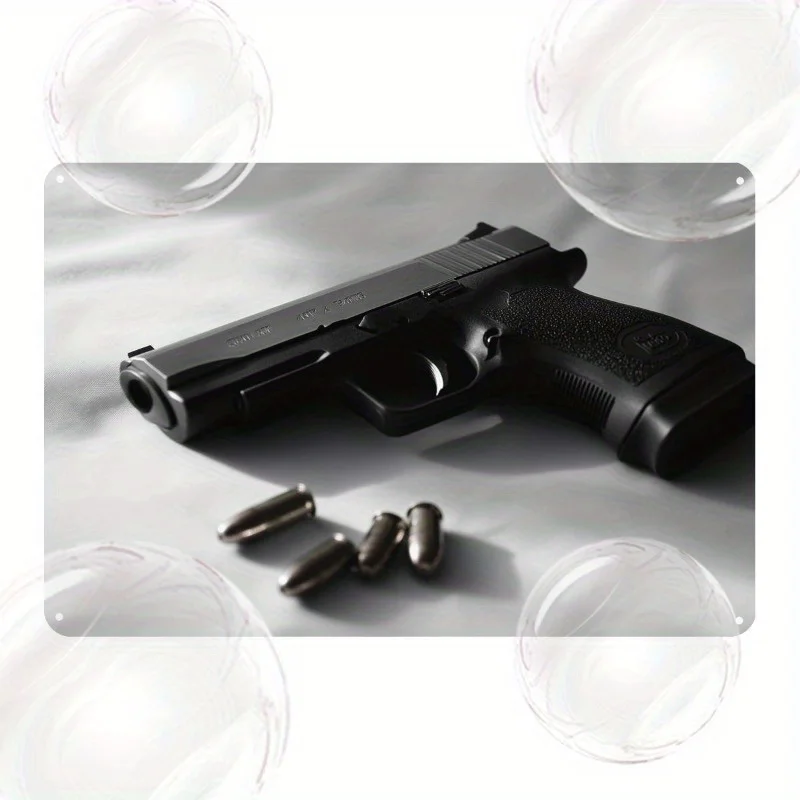 

Authentic Military Pistol Metal Model with G-Series Engravings - Perfect for Home Decor, Game Rooms & Gifts for Gun Lovers