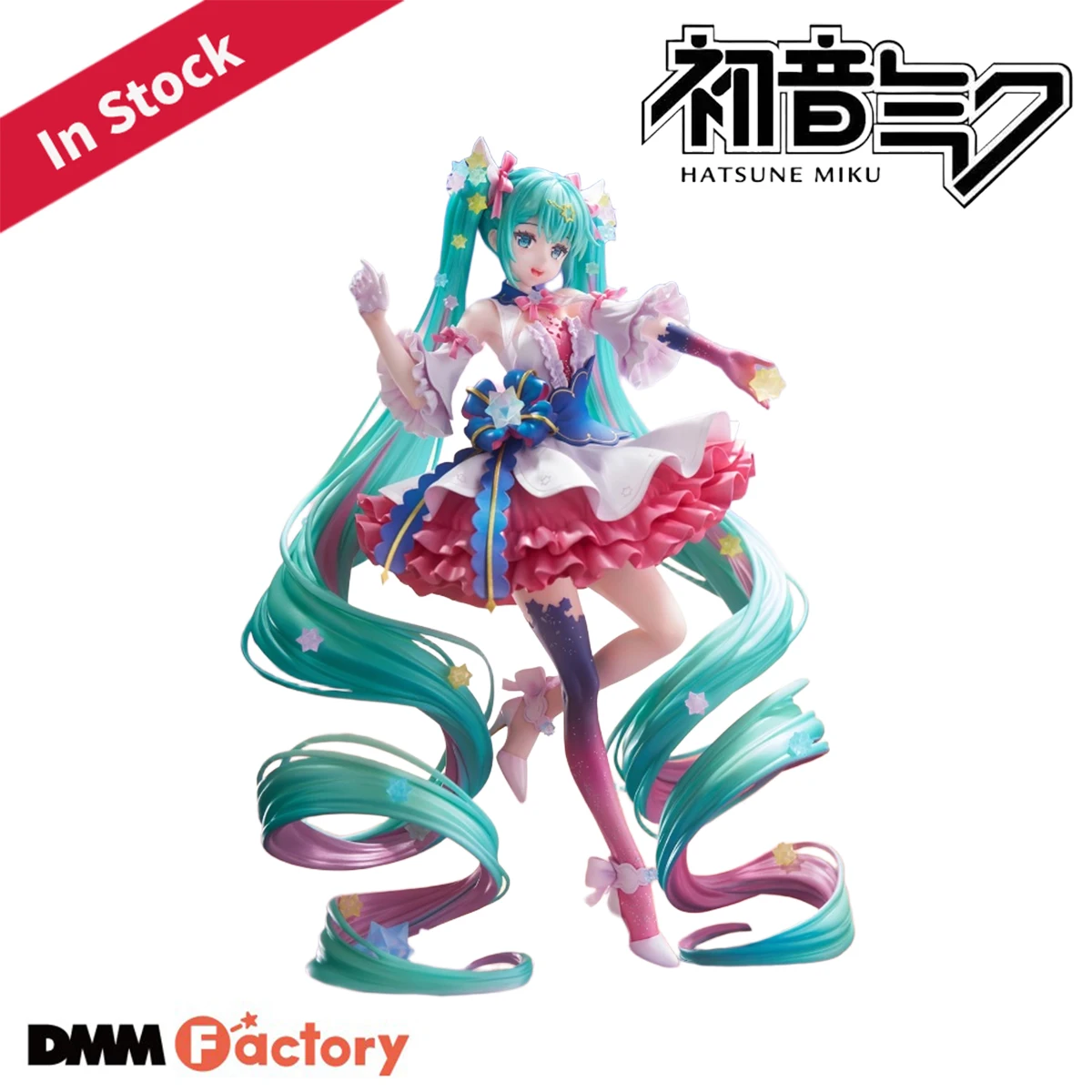 

В наличии Оригинальный DMM Factory Alice Glint Pixiv Предварительно окрашенный Hatsune Miku * CRECO Vocaloid Hatsune Miku Rosuuri Ver. Другая фигура
