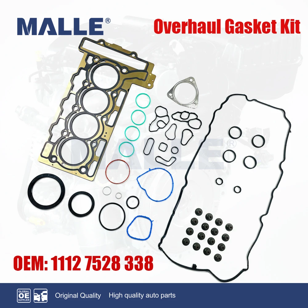 Overhaul Gasket Kit For Mini Cooper R56 R55 R57 05-14 1.6L N12 Auto Car Accessories 11127528338 Engine Cylinder Head Gasket Set