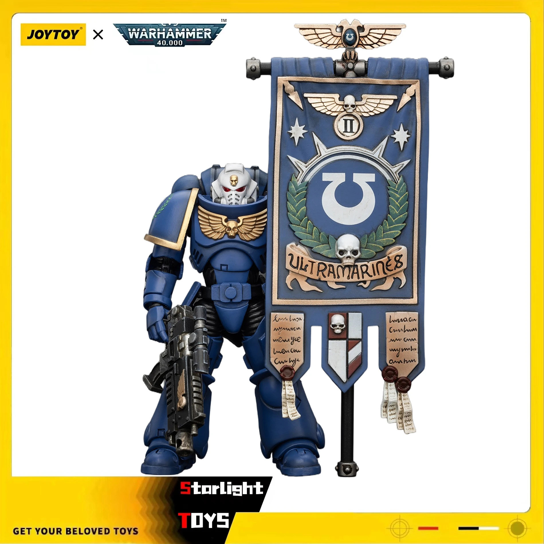 

JOYTOY 1/18 Фигурка Warhammer 40K Ultramarines Heroes of The Chapter Primaris Ancient Posca Модель Игрушки Подарки