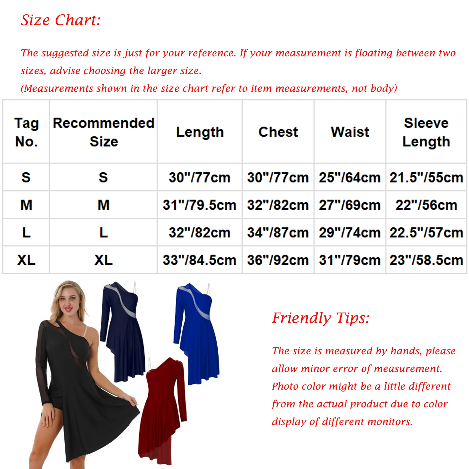 Women One Shoulder Mesh Splice Gymnastics Leotards Ballet Figure Skating Dress Long Sleeve Split Hem Lyrical Dance Costumes