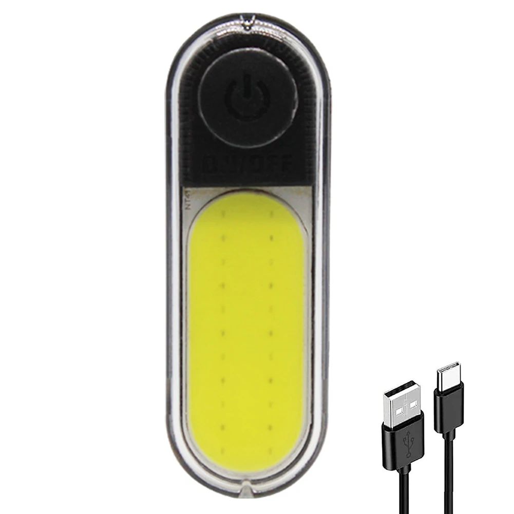 LED COB Bicycle LED Light Rechargeable Mini Bicycle Rear Tail Light Waterproof 6 Modes for Cycling Seatpost Night Warning
