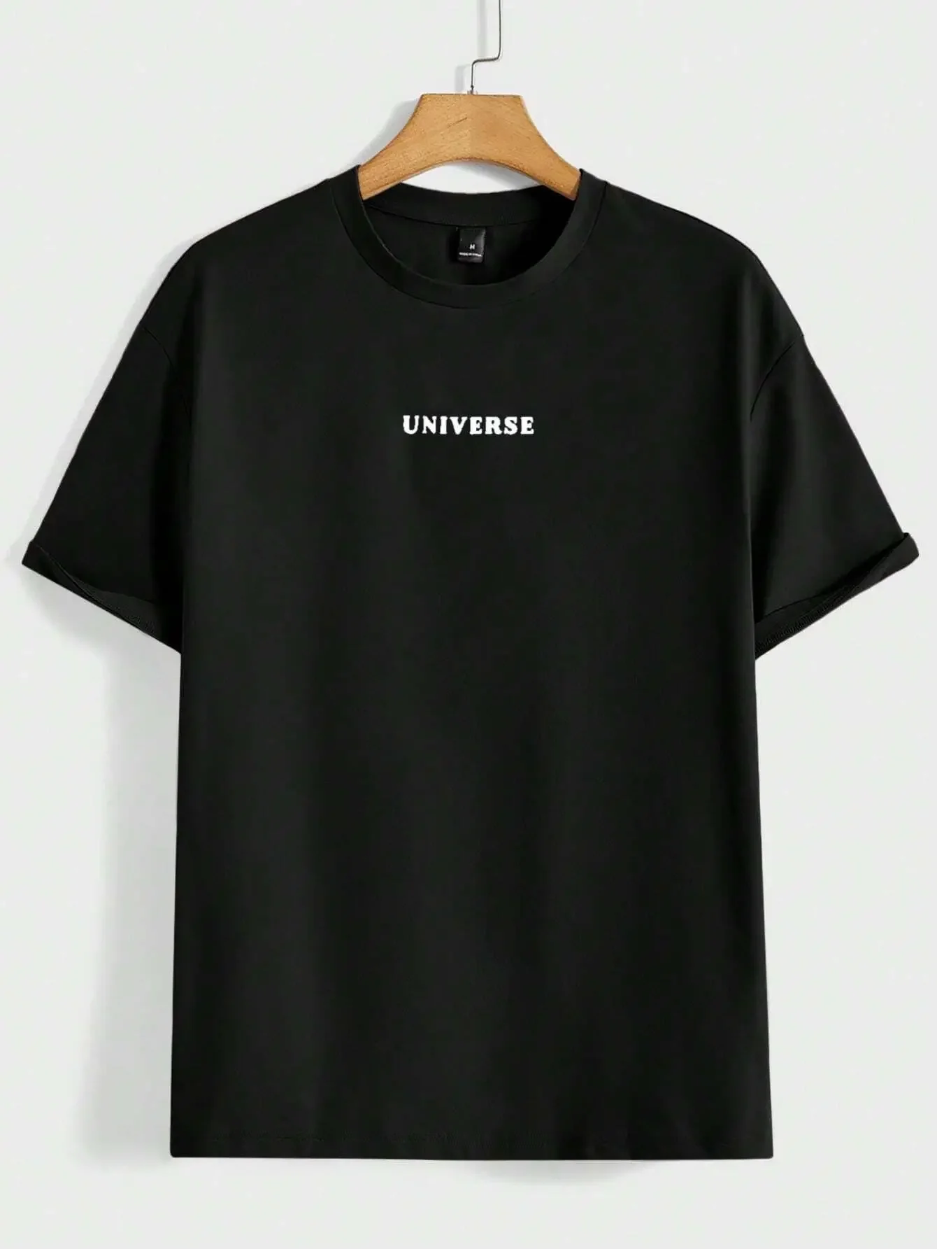 صدق في نفسك الكون مضحك الجرافيك الرجال بلايز عادية كم قصير موضة تنفس فضفاض تي شيرت