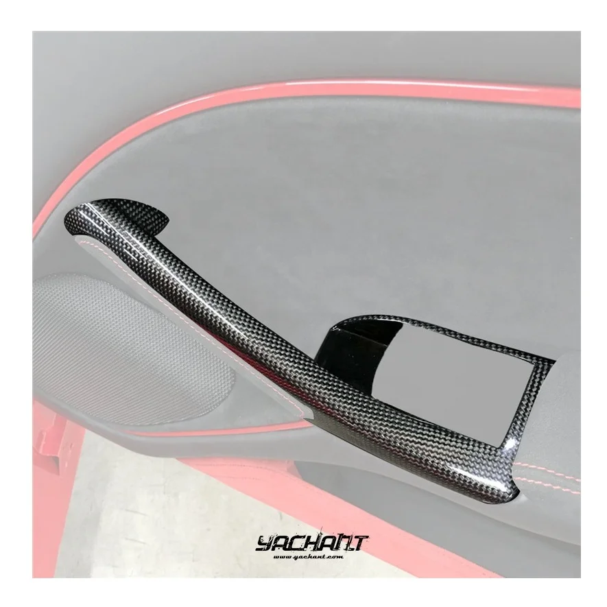 Dry Carbon Fiber 2012 to 2015 Ferrari F12 Berlinetta Inner Door Handle Replacement For Inner Door Handle
