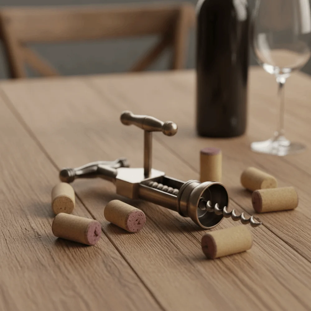 Faucet Design Zinc Alloy Corkscrew Corrosion-resistant Non-deforming Cork Puller Comfortable Handle Vintage Wine Bottle Opener