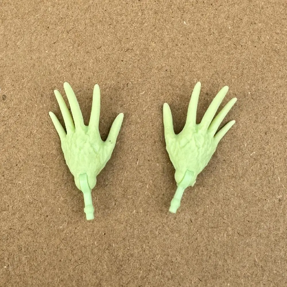 1/6 Original Monster Puppe Ersatz Hände Und Arme Weiß Braun Beige Grün Blau Haut Ton Spielzeug DIY Zubehör – Detail 7