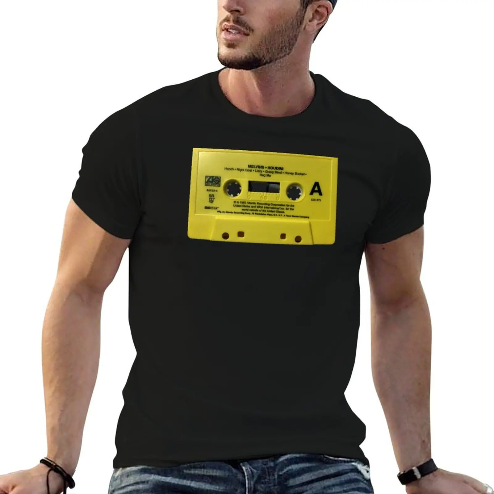 

Melvins Houdini cassette tape T-Shirt t shirts cotton 100% t shirts for man graphic vintage T-Shirt