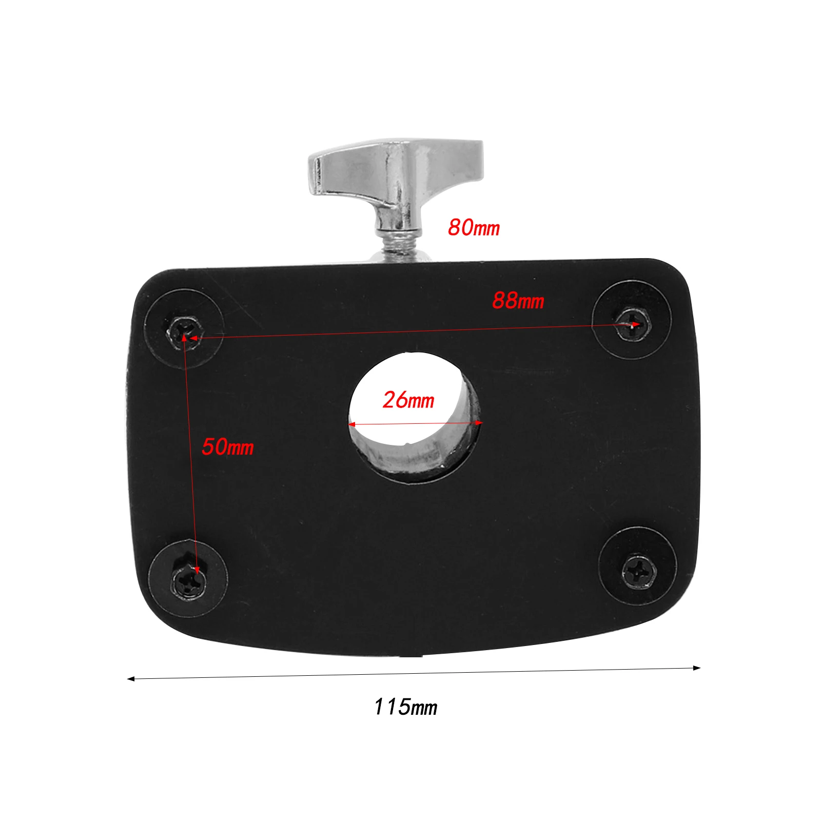 Drum Holder Base Drum Mount Bracket Base Floor Tom Leg Clamp Holder for Percussion Drum Easy to Install Replacement
