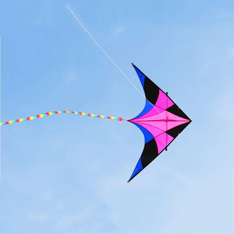 Free shipping delta kites flying toys for children kites factory nylon kites line professional kites ripstop nylon fabric wind