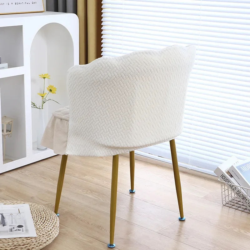 Thickened Quilted Sunflower Chair Cover 2Pcs Anti-Scratch Cosmetic Seat Covers for Home Comfort Armrest Petal Backrest Slipcover