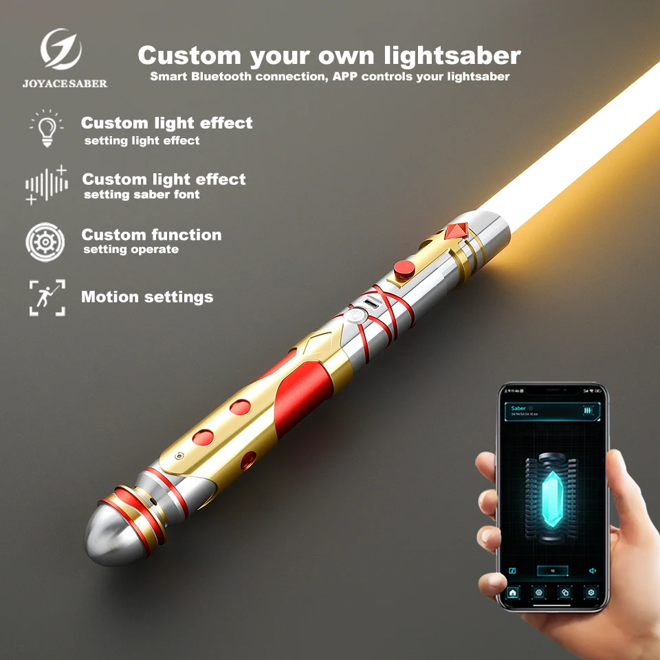 Pixel Lightsaber Heavy Dueling Neopixel Light Saber Jedi Laser Sword Metal Handle Cosplay Luminous Xenopixel Sabers Toys Joyace