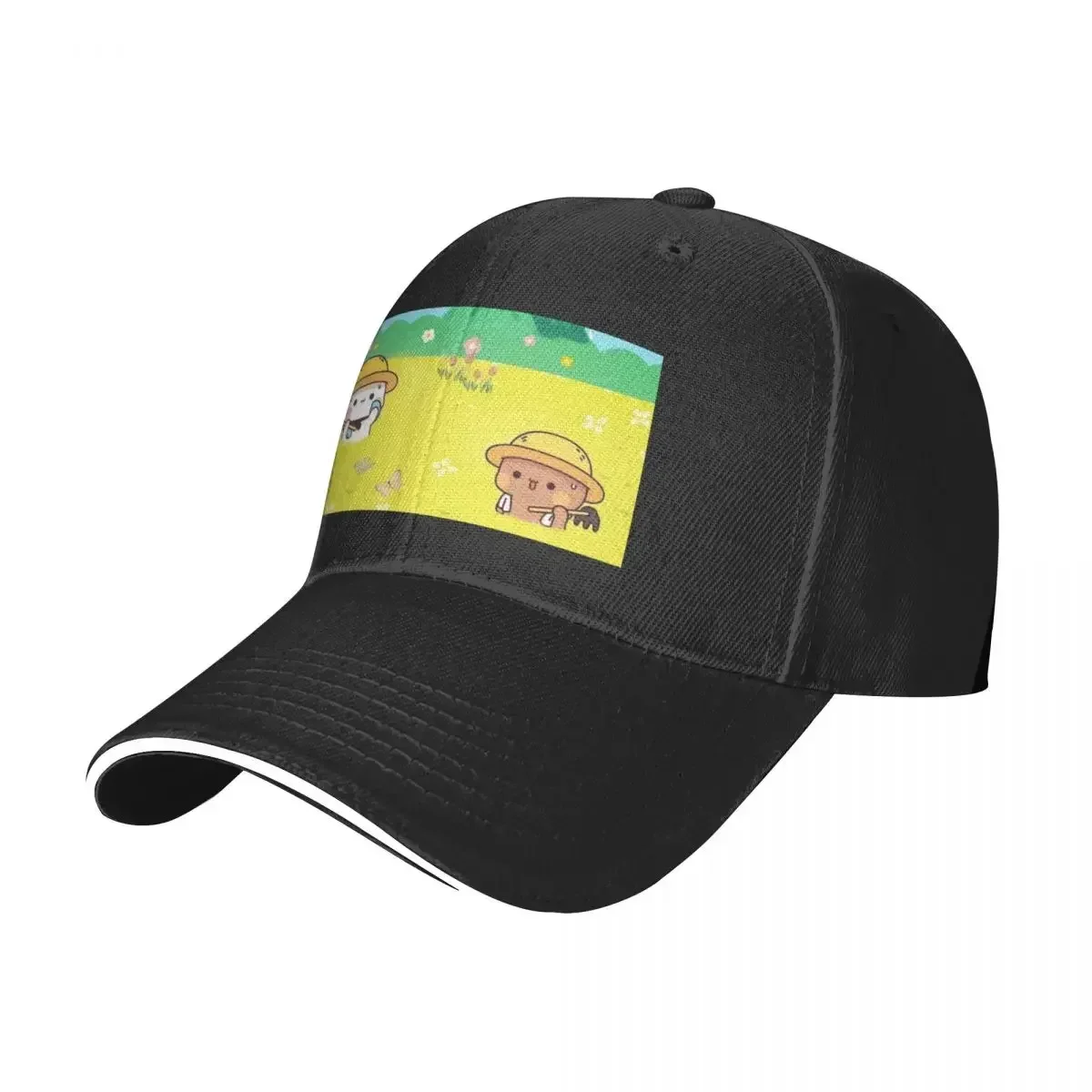Cute Couple Dudu And Bubu Are Hard Working On The Field Baseball Cap Military Cap Man Luxury Brand Sports Cap Hats Man Women's