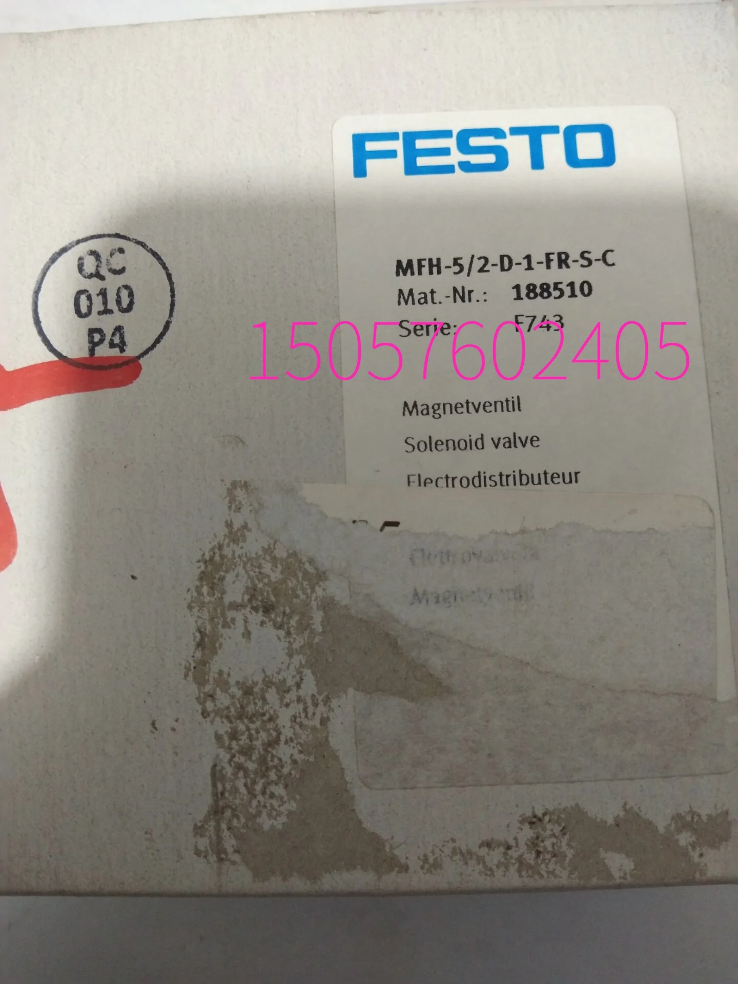 

FESTO Festo Solenoid Valve MFH-5/2-D-1-FR-S-C 188510 In Stock.