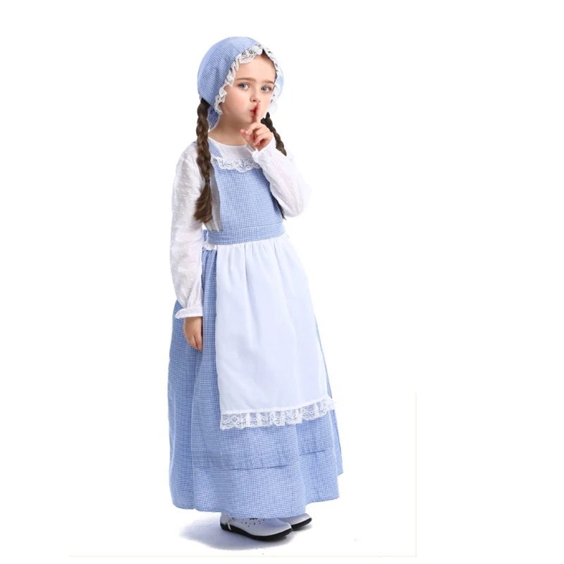 Pioneers Girl Outfit Uniform Pioneers Girls Costume Colonial Prairies Costumes