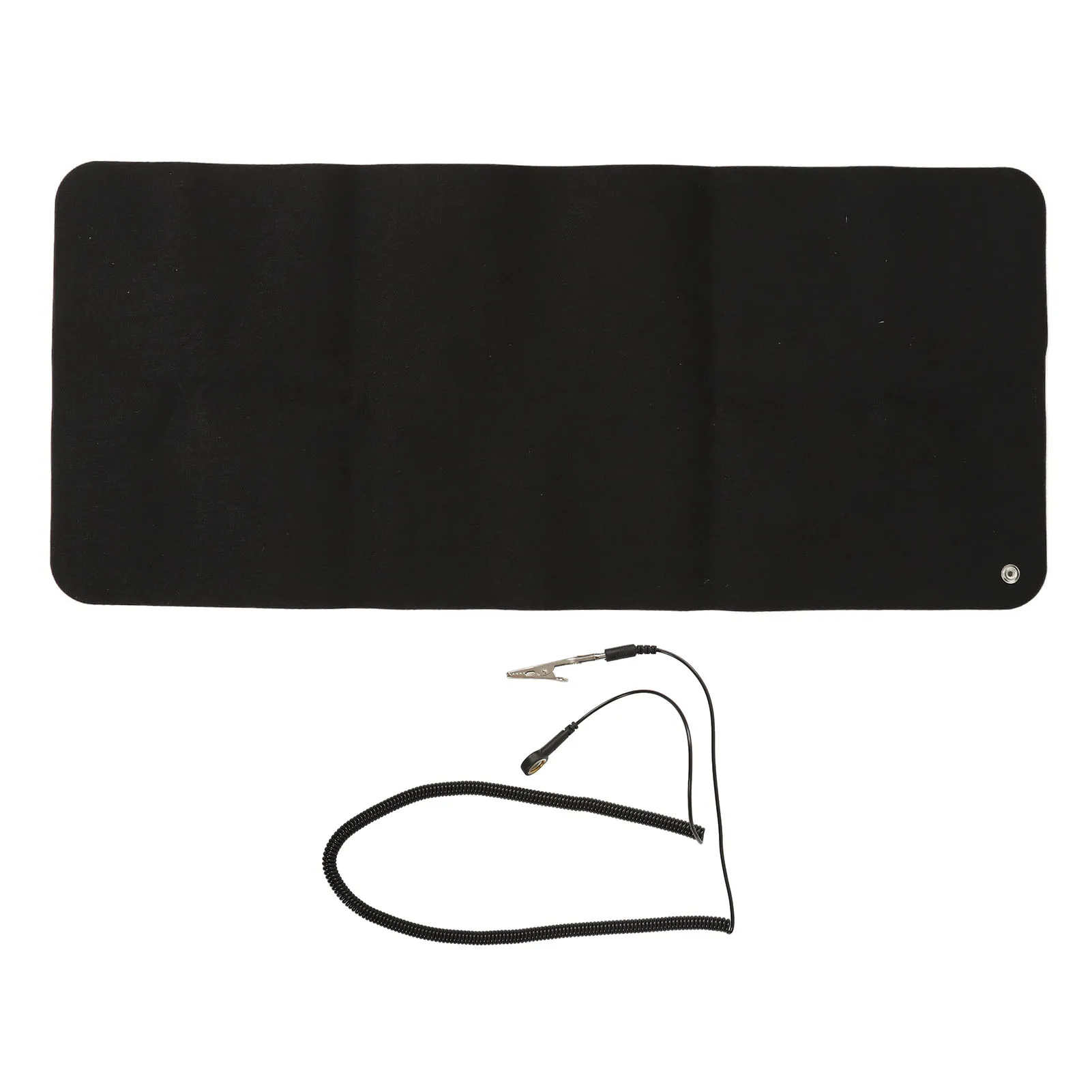 

Grounding Mat Large Black Multifunctional Grounding Pad for Desk 11.81 X 26.77in Grounding Sleep Mat Grounding Sheet