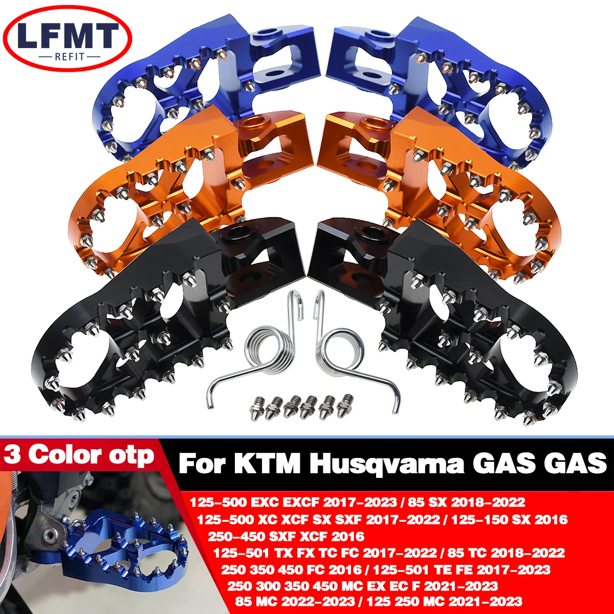 2017-2023 2018 Podnóżki CNC Podnóżki do KTM 125 150 200 250 300 350 450 500 SX SXF XC XCF EXC EXCF XCW SX125 SX150 2016