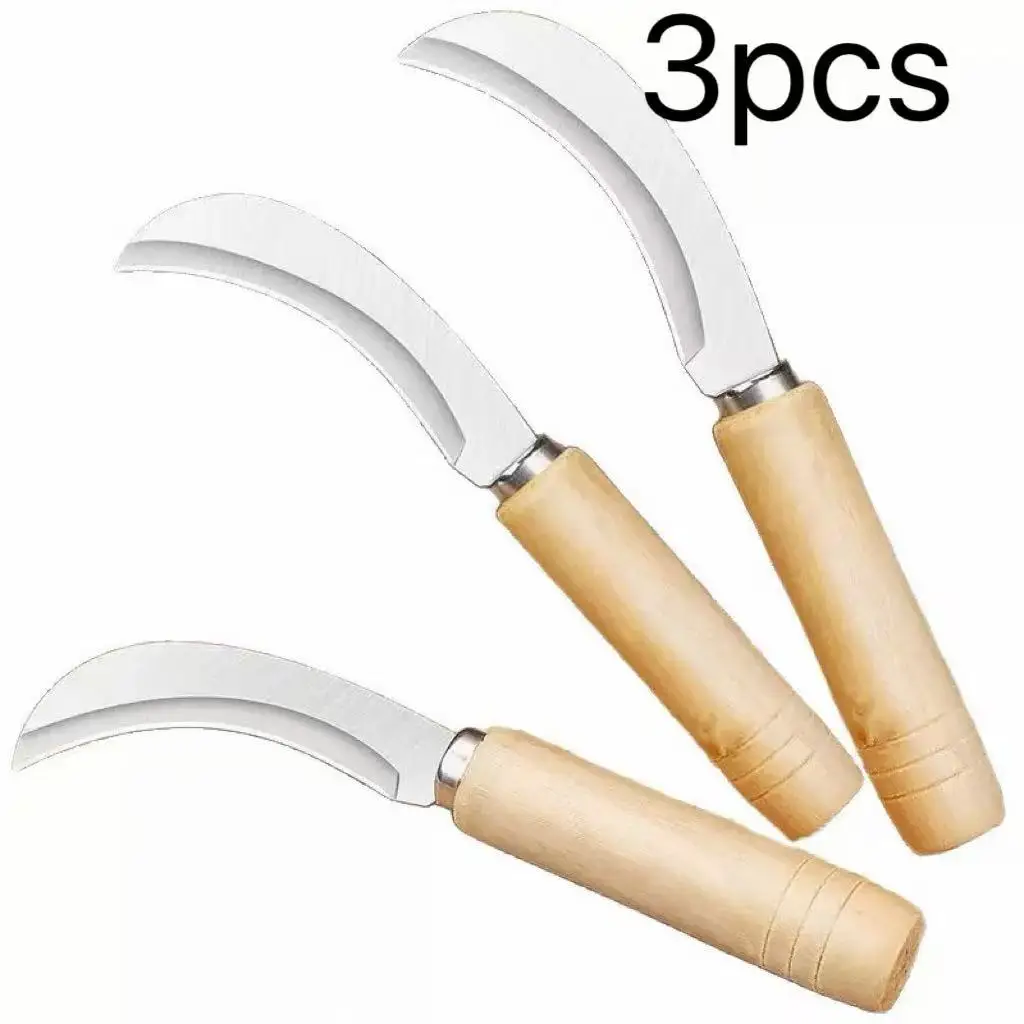 3pcs Heavy-Duty Multi-Purpose Weeding  Set, Stainless Steel Garden Tool for Mowing, Gap Cleaning, Digging & Lawn Care