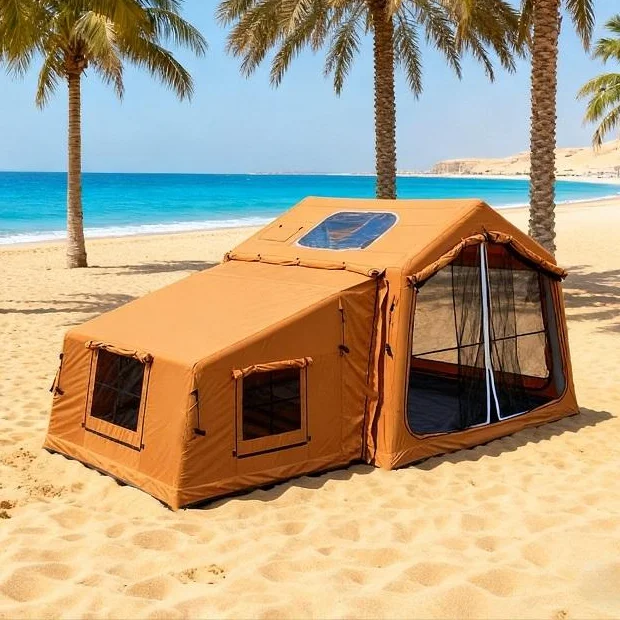 

Newest Combine Large Inflatable Air Camping Tent for Family Outdoor Party