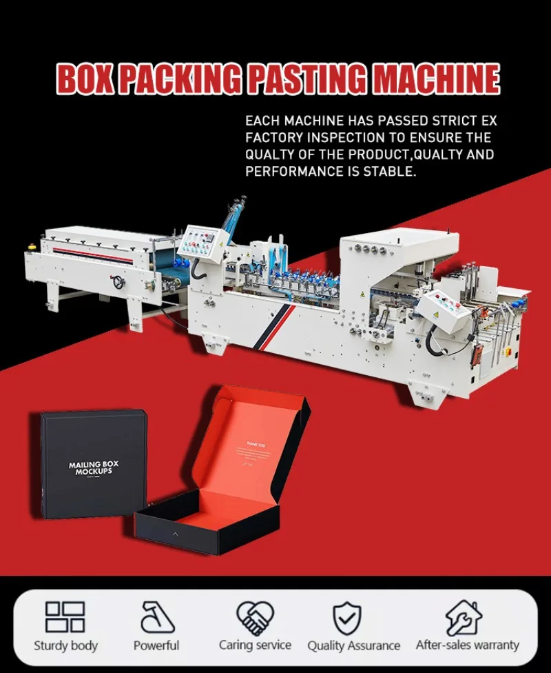 YG Auto Carton Pasting Box and Nail Box Machine Corrugated Carton Box Folding Stitching and Gluing Machine Pasting Machine Box