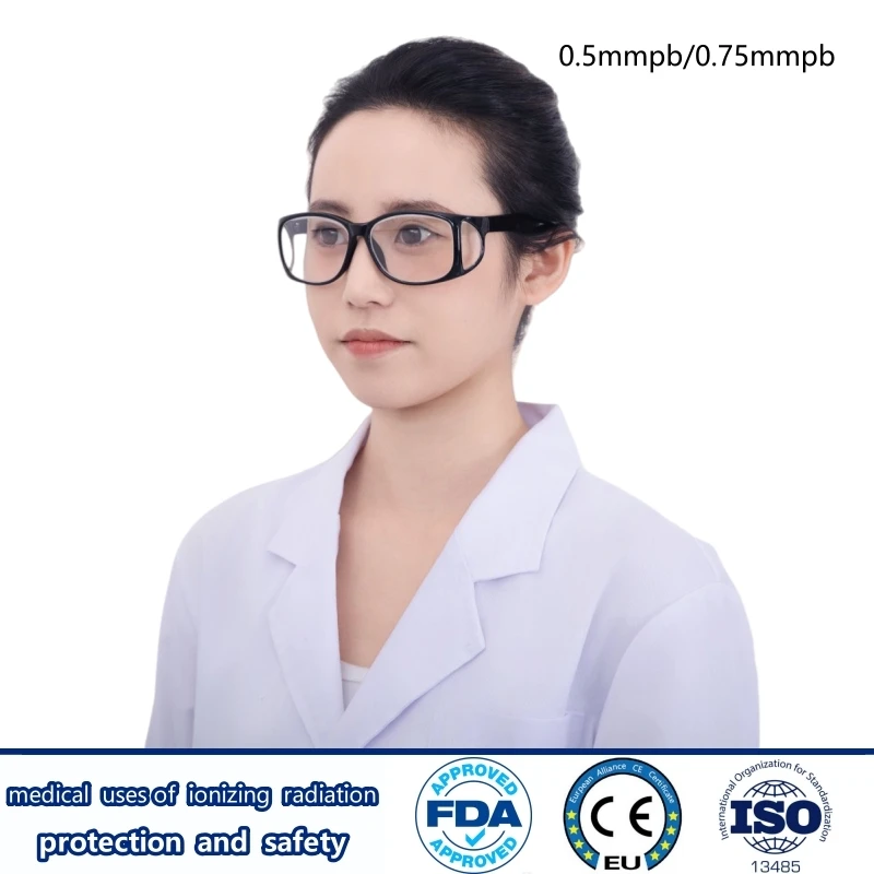 Direct Selling X-Ray Protective 0.5mmPb/0.75mmPb Lead Spectacles Radioactive Laboratory Front and Side Protection Lead Glasses