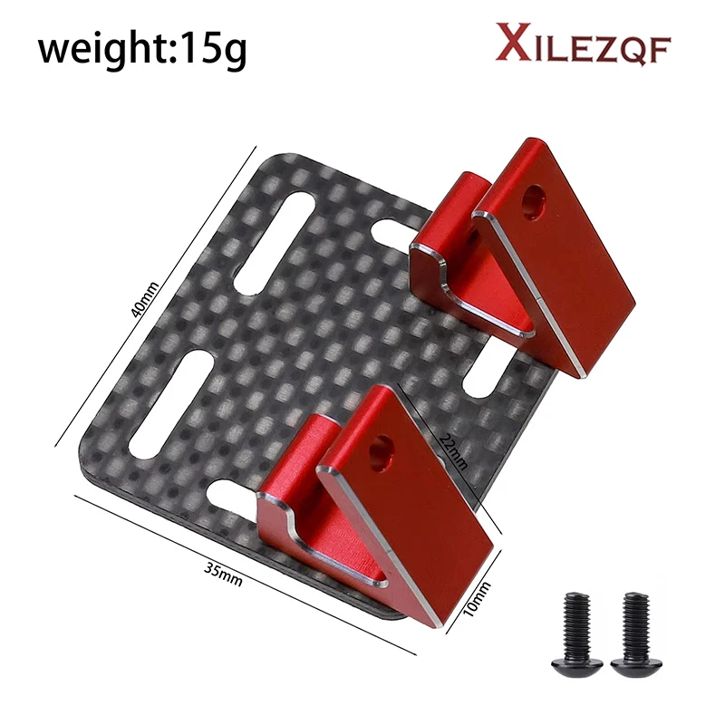 XILEZQF Carbon Fiber ESC V2 Inclined Mount Plate for YOKOMO YD2 RC Car Upgrade Part Accessory Durable Lightweight