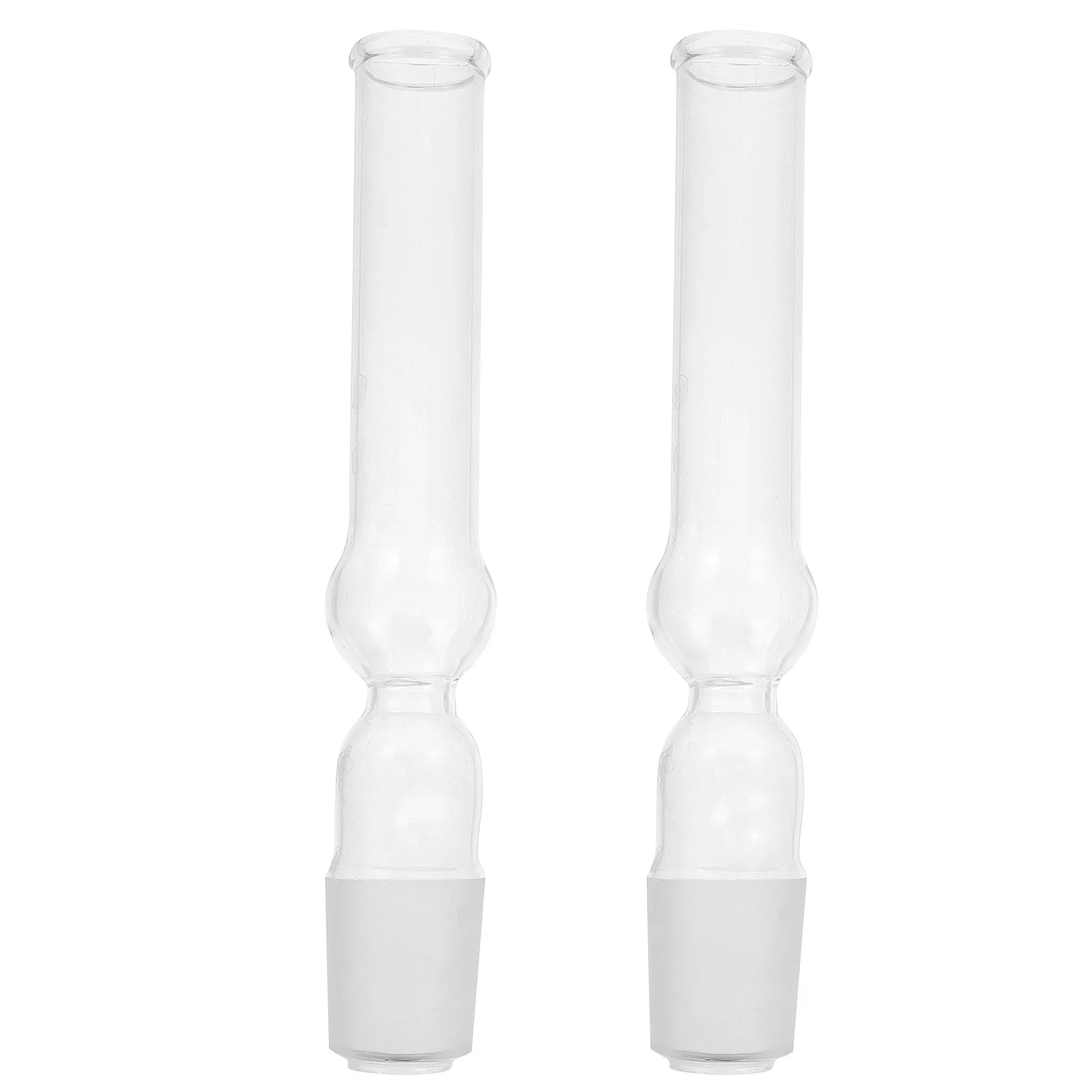 2Pcs Science Glass Tube Simple Structure Easy to Carry for Labs School Experiment Chemical Equipment Drying Tube