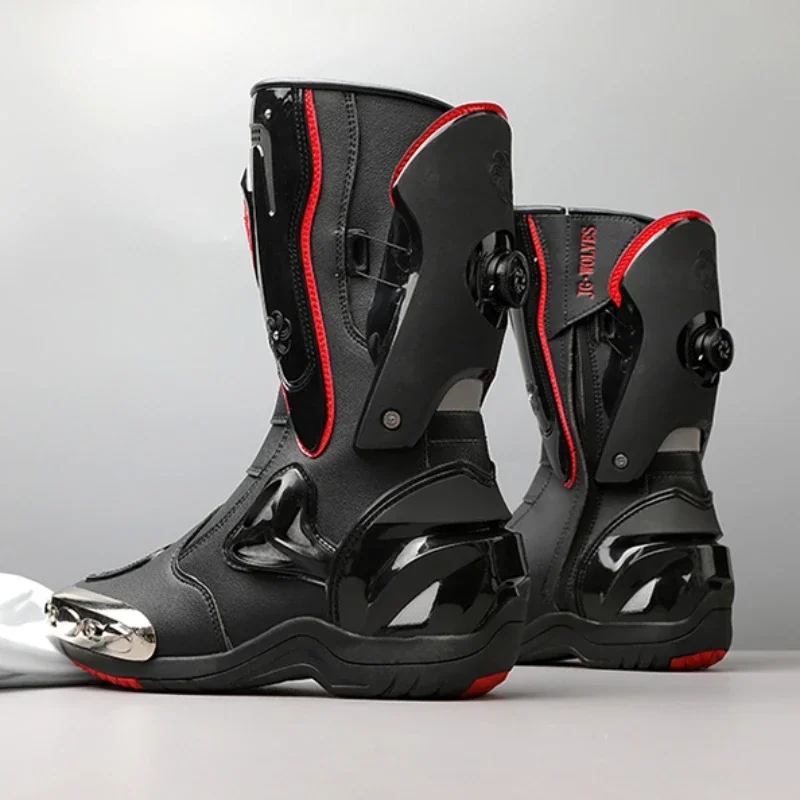 Motorcycle Boots Men Anti-slip Motorcyclist Shoes Adventure Touring Motocross MTB Dirt Bike Boots Motorcycle Accessories