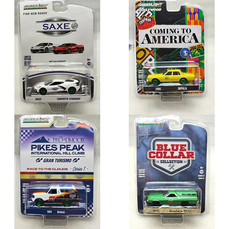 

Greenlight 1:64 Ranchero 500 Coming To America Impala Silverado 1500 Alloy Die Casting Model Collect Ornaments