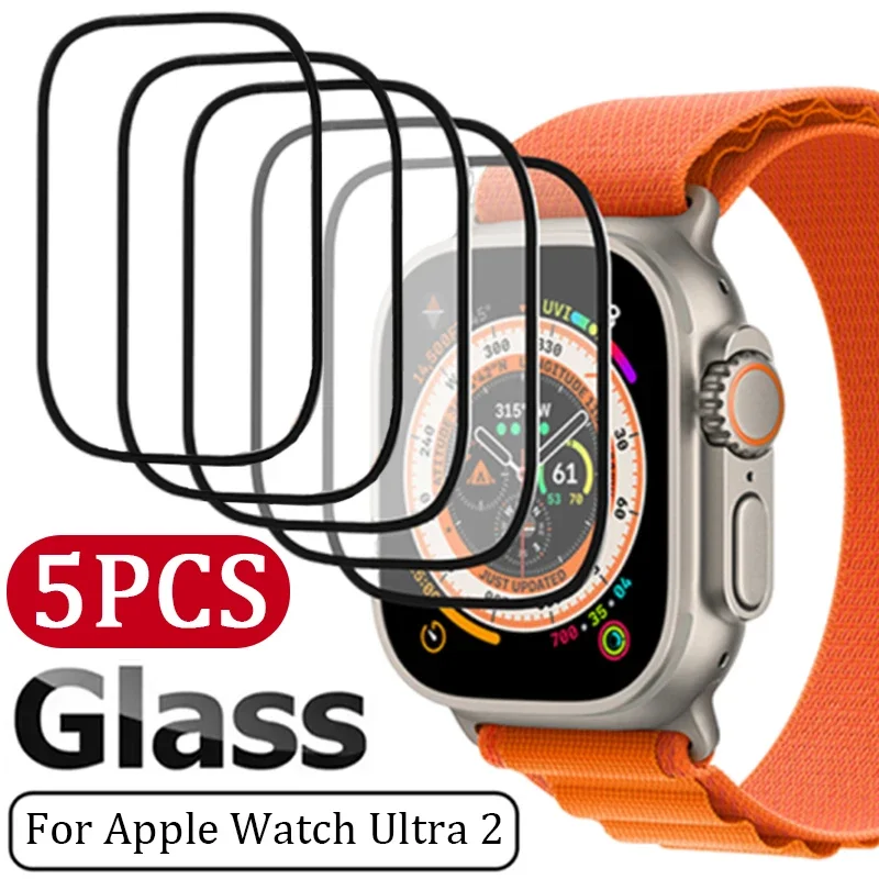 Protector de pantalla para reloj inteligente, película protectora completa para Apple Watch Ultra 2, 49mm, HD, transparente, suave, accesorios para Iwatch