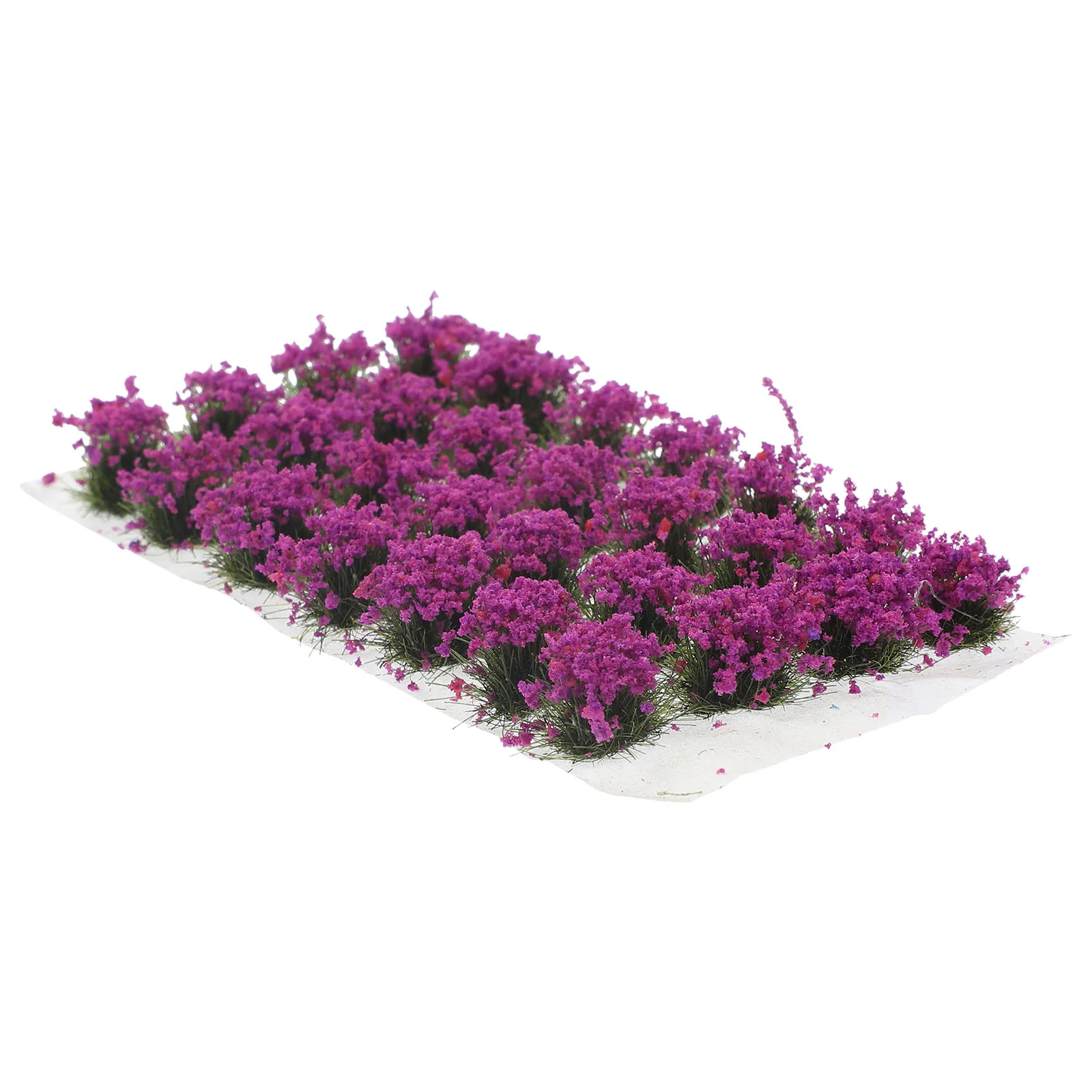 Mini Landscape Shrubs Flower Cluster Model Artificial Plants Fairy Purple Resin Decor