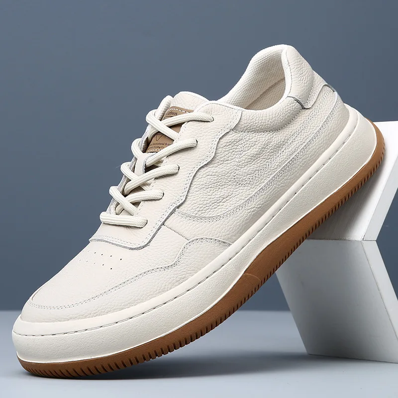 

Men's Shoes - Spring/Summer 2026 New Style, Fashionable and Simple. Leather Sneaker and Casual Shoes with Anti-slip Properties.