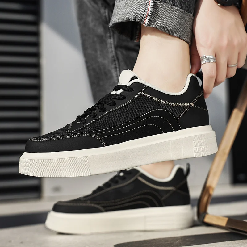 

Men's Board Shoes Four Season Breathable Casual Comfortable Anti Slip Wear-resistant Thick Sole Outdoor Casual Shoes Zapatillas