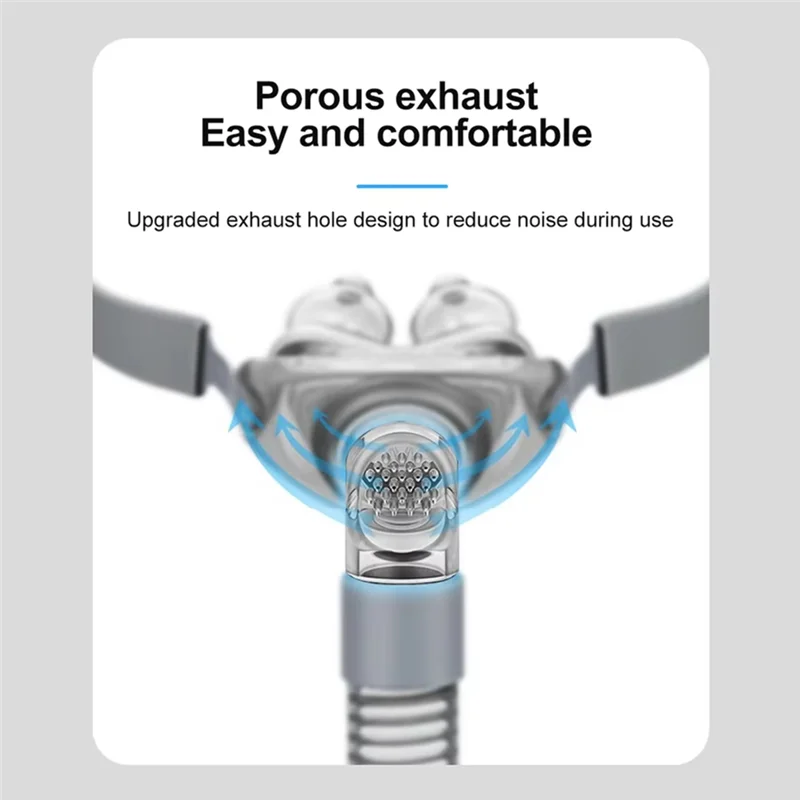 ABJN-Cpap หมอนจมูกหน้ากาก Universal PM1 Sleep Apnea หน้ากากจมูกสําหรับ Cpap & Bipap หน้ากาก S/M/L 3 ขนาดหมอนอิงซิลิโคน