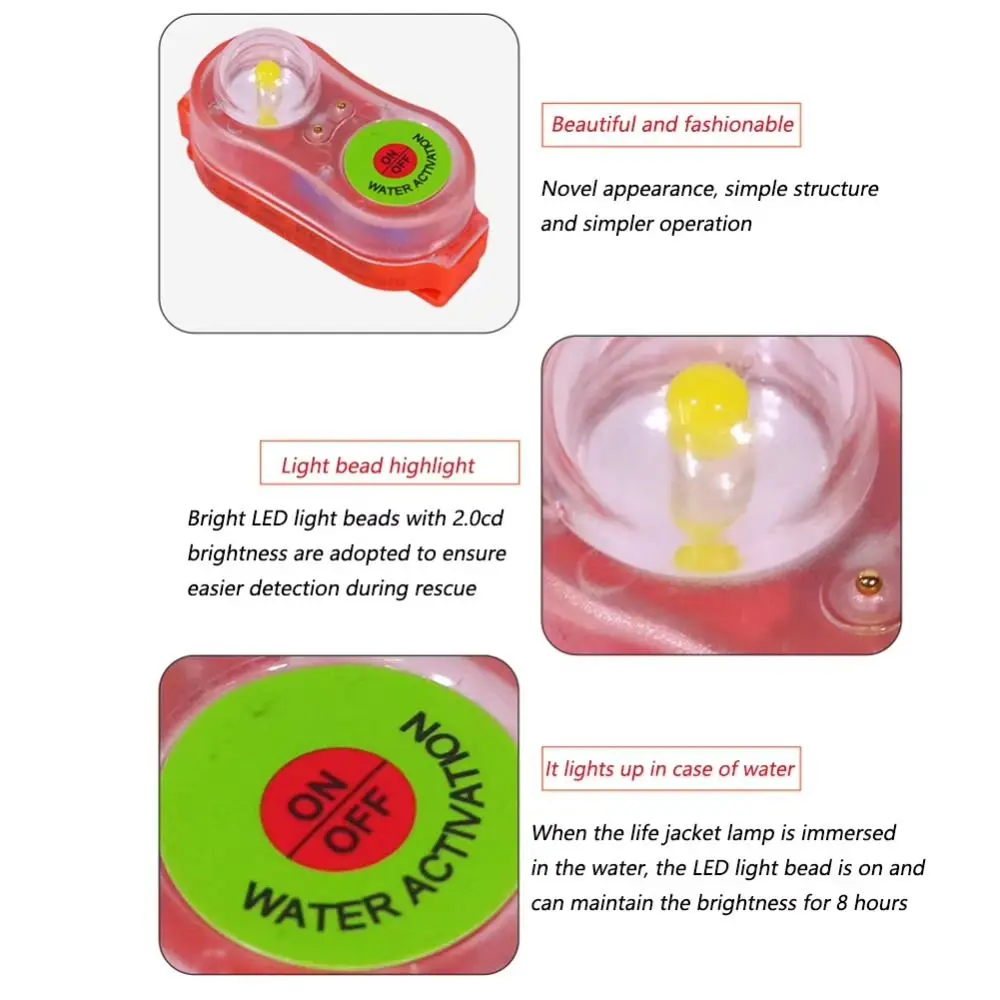 Lithium Life Attract Light Lamp Life Life-saving Life Vest Light Emergency Overboard Survival Life Jacket Light