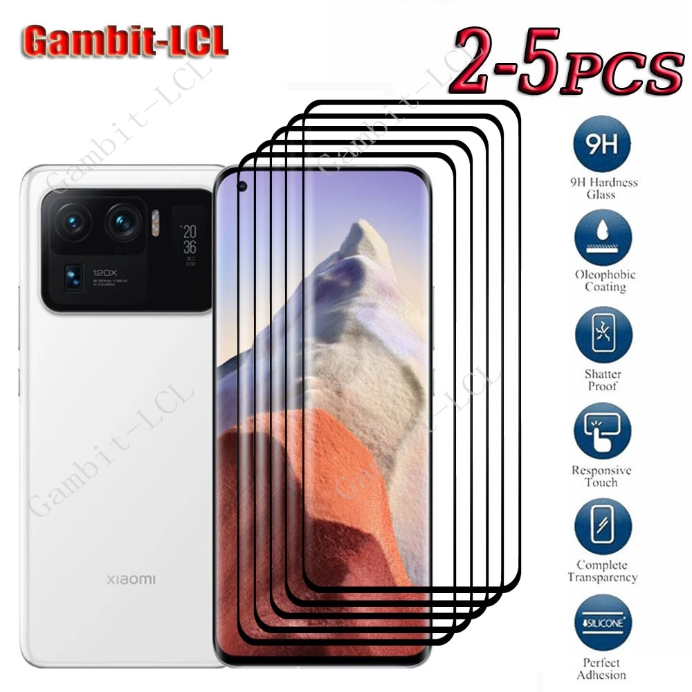 

2-5PCS 3D Curved Edge Tempered Glass For Xiaomi Mi 11 Ultra 6.81" Mi11Ultra 11Ultra Mi11 Pro 11Pro Screen Protector Cover Film