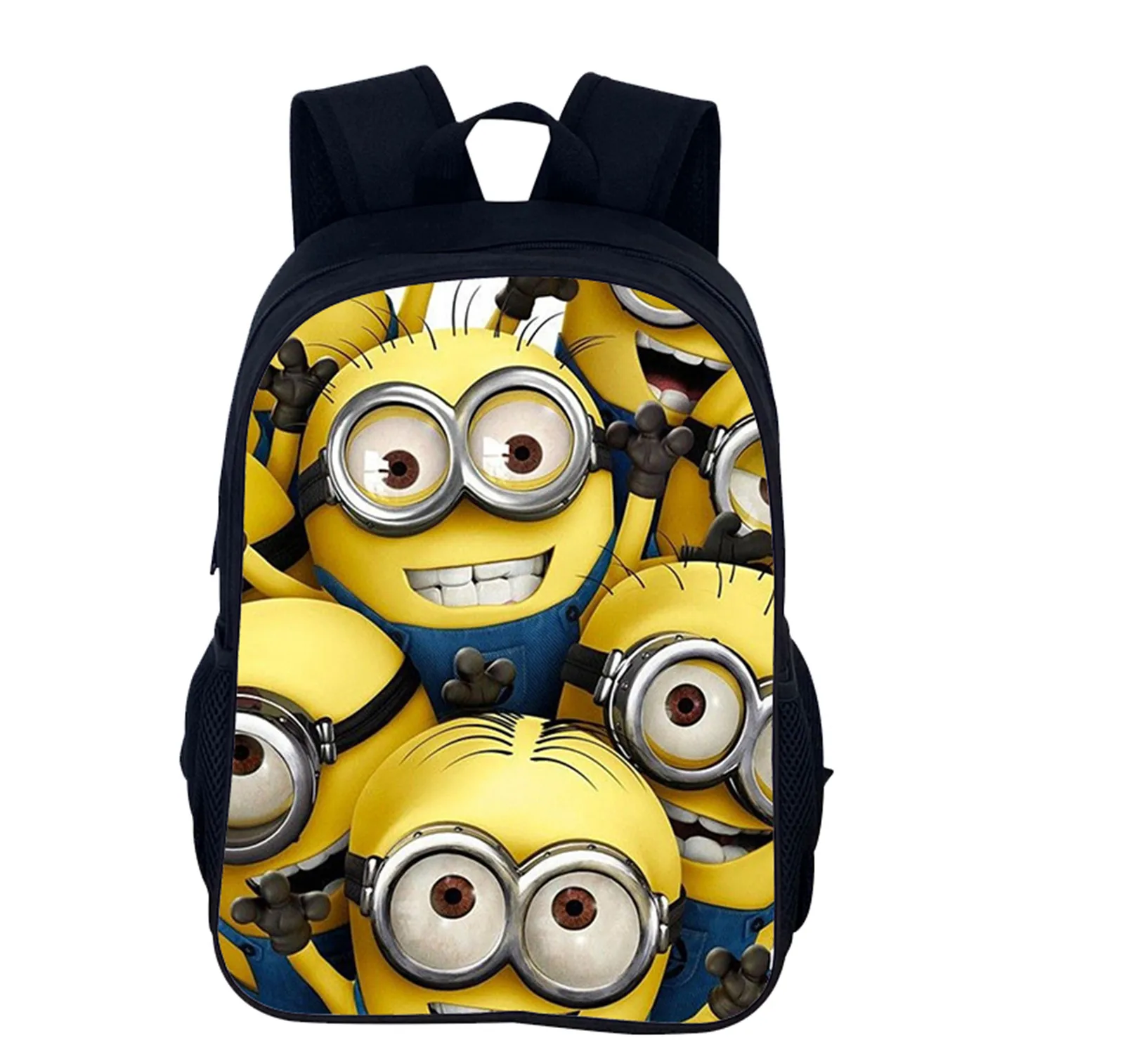 Little Kid Minions Waterproof School Bag Canvas Backpack,Student Lightweight Bookbag Daily Knapsack
