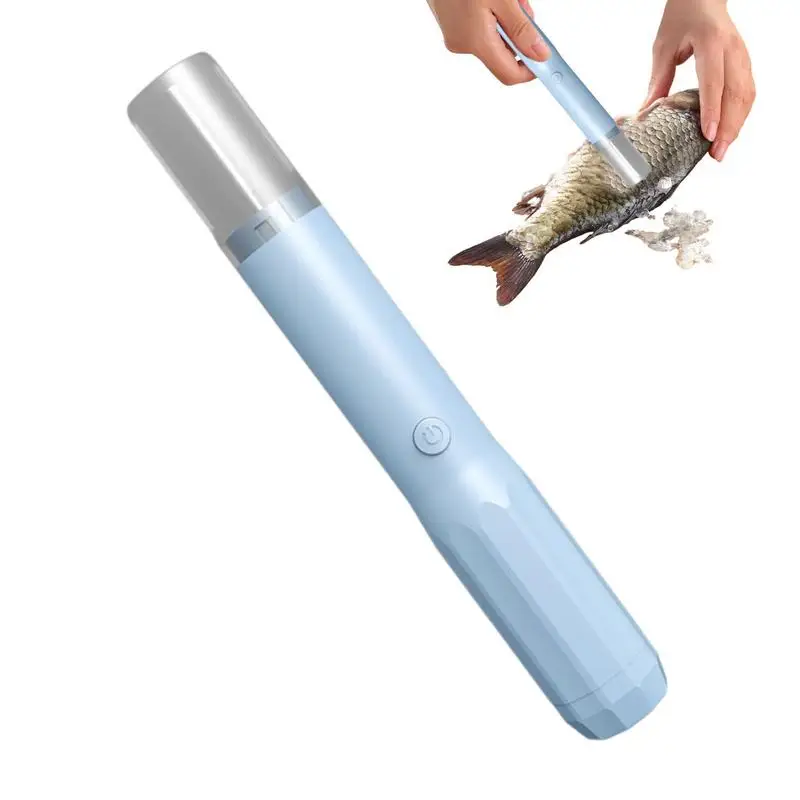 1500mAh Electric Fish Scaler Remover Fish Scaler Descaler Tool Cordless Fish Remover Cleaner Skinner Remove Fish Skin Brush