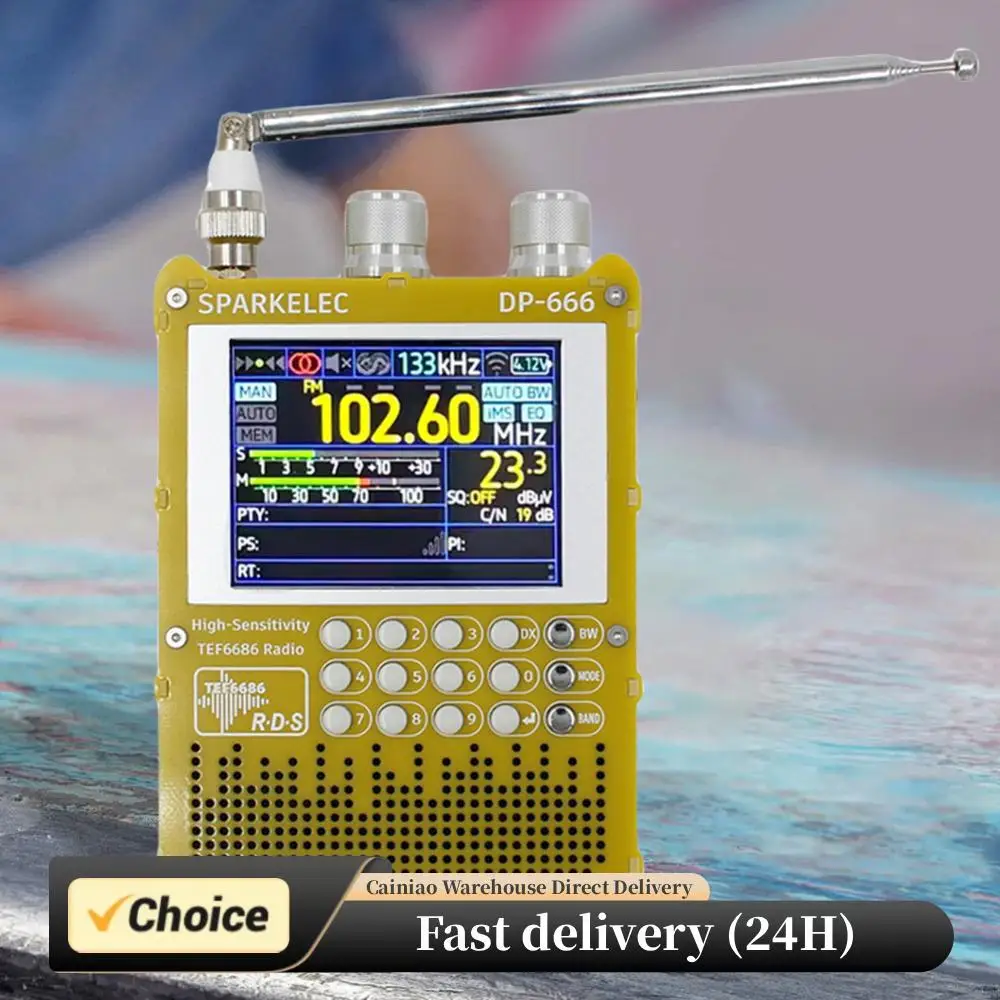 

DP-666 TEF6686 High Sensitivity Full Band Radio Advanced Algorithms Noise Cancellation Dual-Diaphragm Speaker Large Sound Cavity