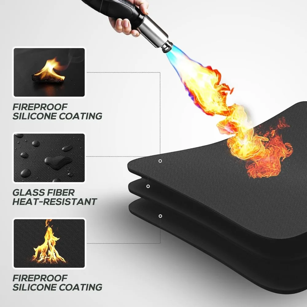 Tapis de foyer de 48 pouces pour grilles extérieures, protecteur de barbecue étanche et résistant à la chaleur