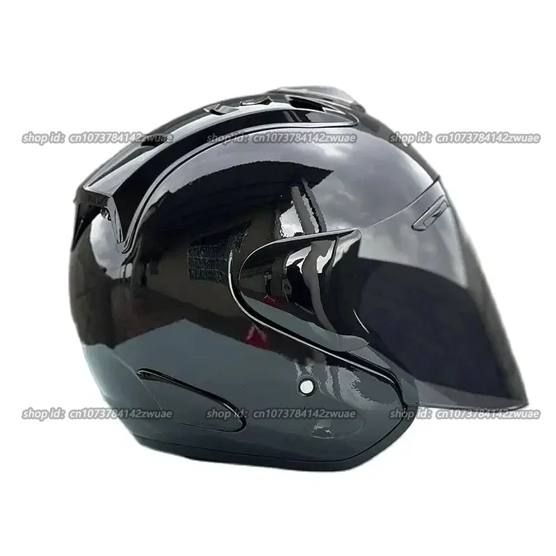 Ram4 nero brillante mezzo Casco uomo e donna moto fuoristrada Casco estivo Downhill Racing Mountain Cross Casco Capacete