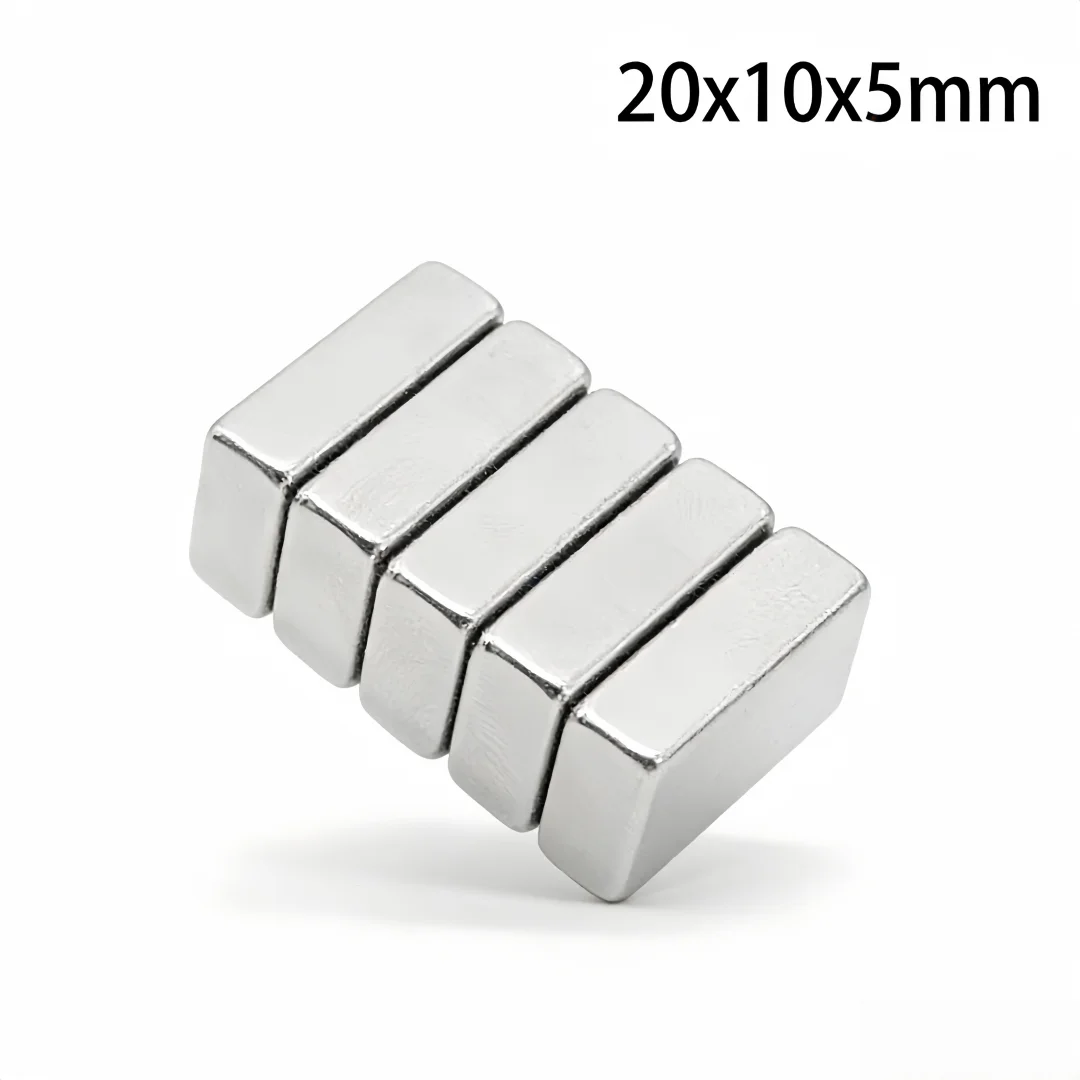 20x10x5mm Powerful Quadrate Magnet 20mmx10mmx5mm For Home Refrigerators, Offices DIY 20*10*5 Block Search Magnet