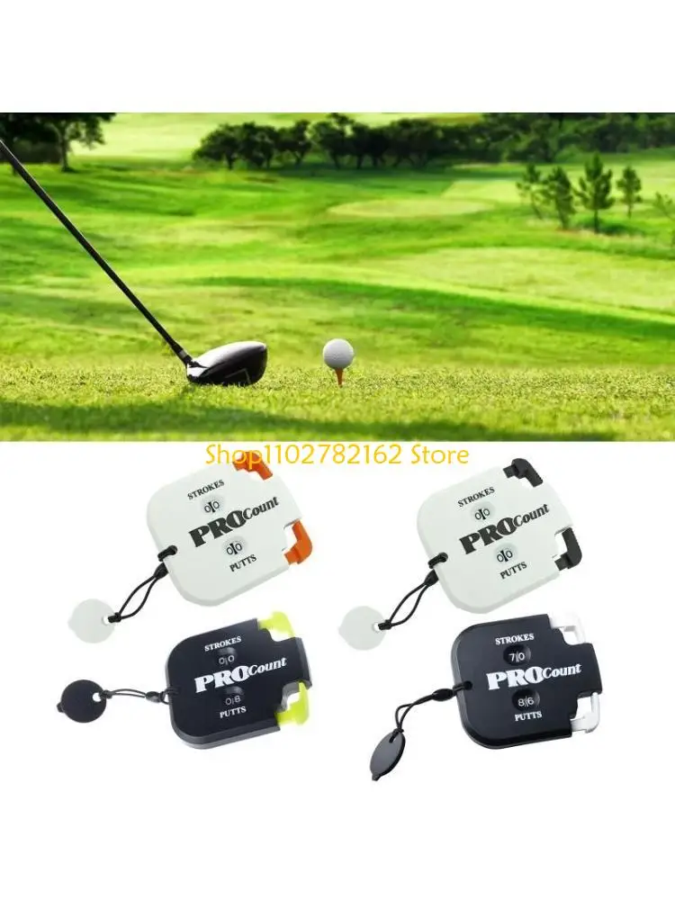 547B Golf Stroke Shot Putt Score Counter, Golf Shot Count Stroke Putt Score Counter Two Digits Scoring Keeper with for Key