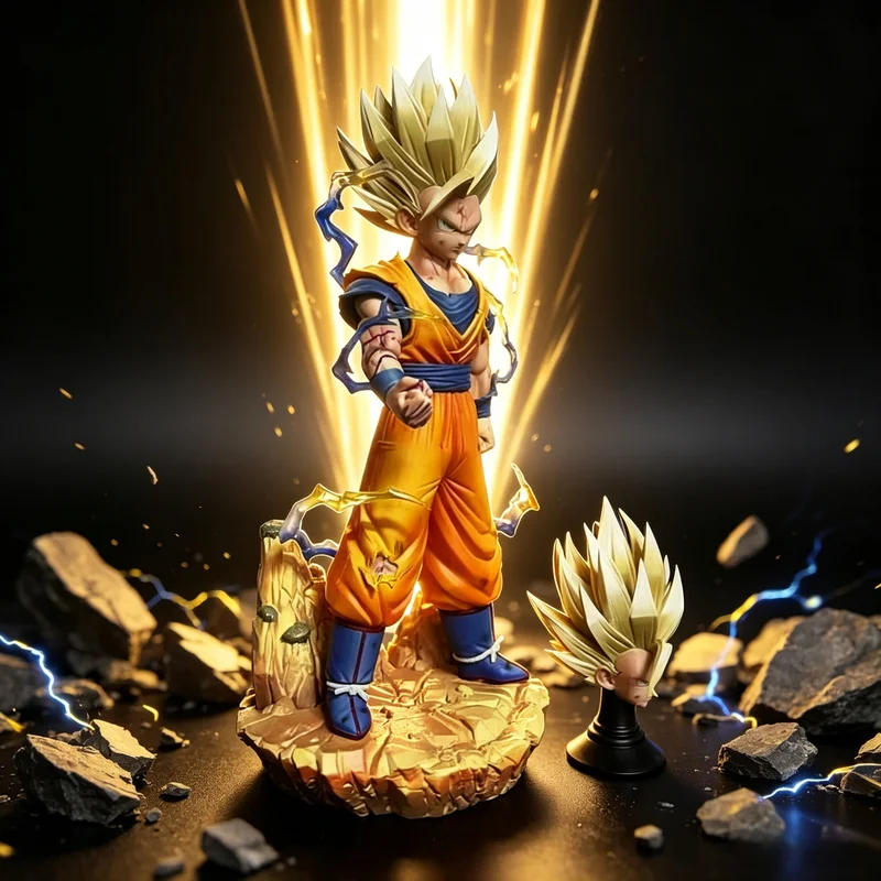 Anime Dragon Ball Super Saiyajin 2 Gohan Kampfkunst-Uniform Actionfigur Modell Spielzeug Desktop-Ornament PVC Sammlerstück Statue Geschenk