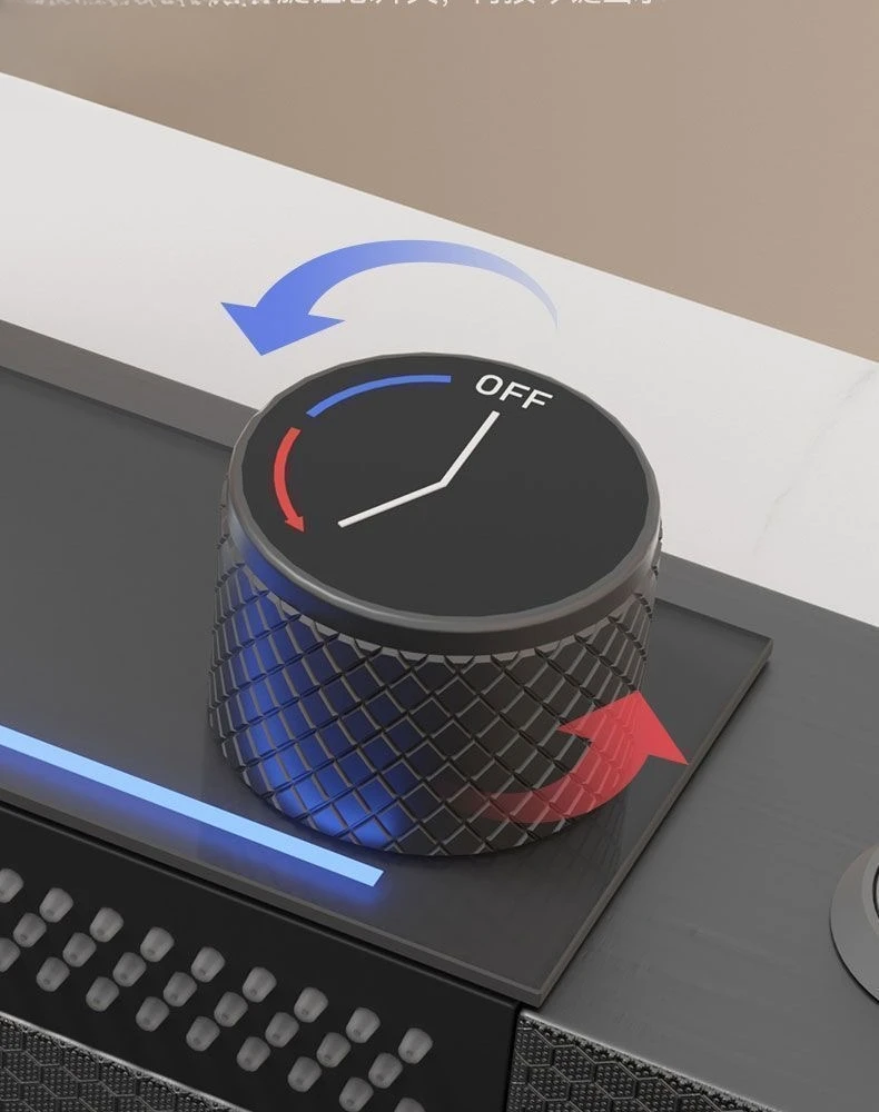 Grifo de cascada de gran oferta, fregadero de cocina negro de panal biónico de ranura única de acero inoxidable 304 con pantalla Digital Led