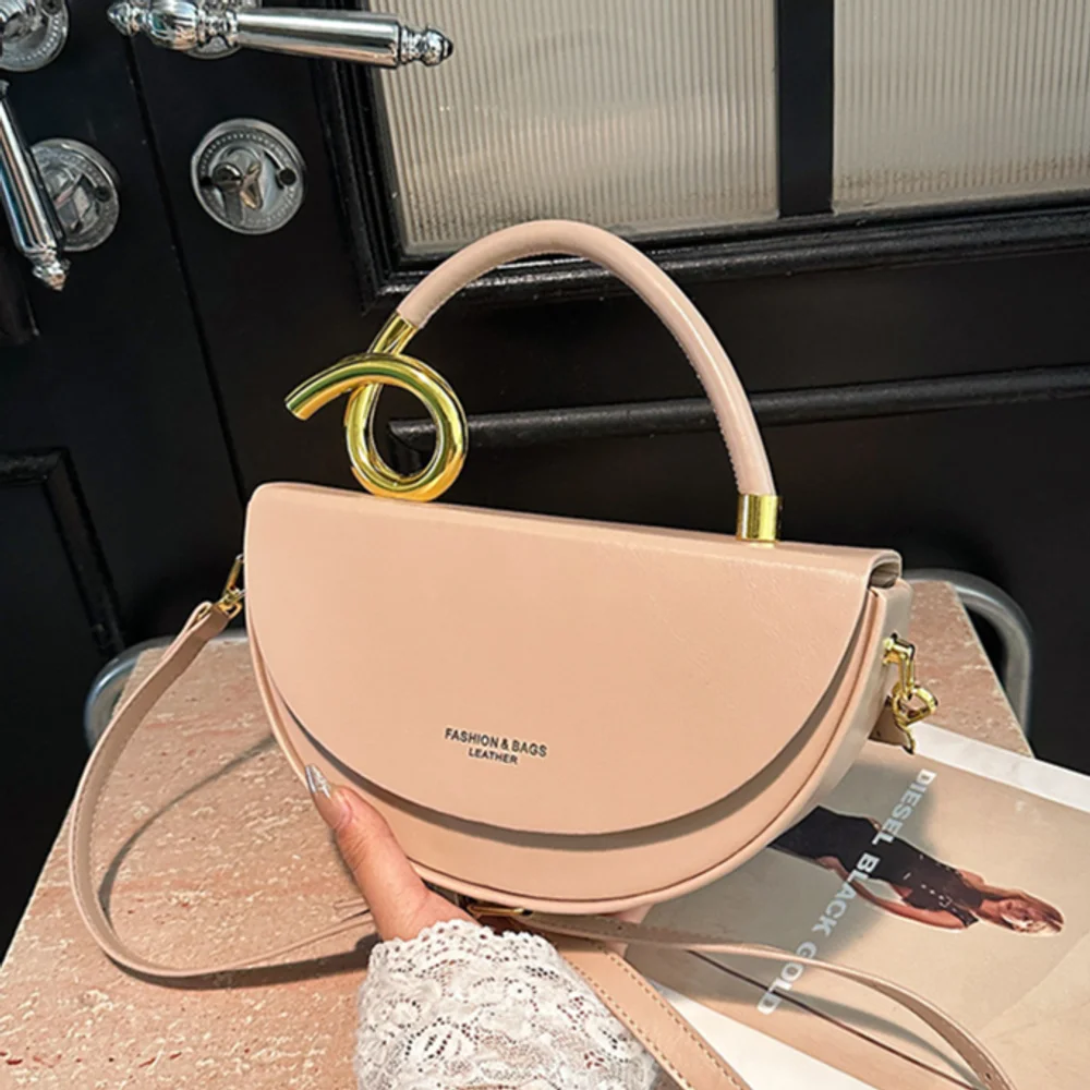 

Маленькие сумки через плечо для женщин, дизайнерская полукруглая сумка-седло, 8 цветов, сумка из искусственной кожи, роскошный бренд, женские сумки на плечо