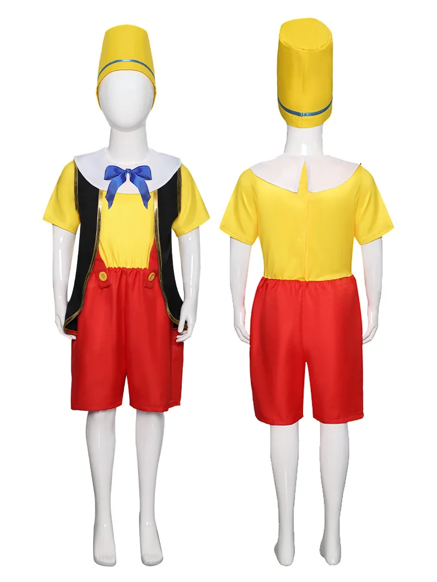 أزياء دي كوسبلاي pour enfants à long nez d'Halloween، aventures de marionnettes، أزياء دي كوسبلاي، أزياء دي Spectacl