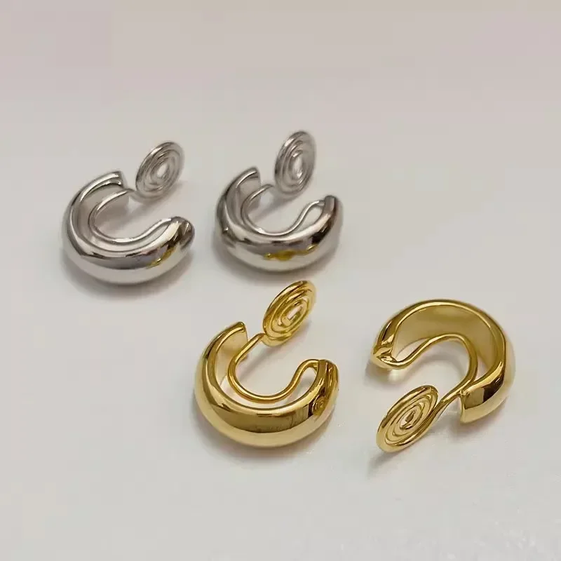 LATS C-shaped Cartilage No Pierced Clip Earrings for Women Girls Simplicity Temperament Ear Clips Fashion Jewelry Accessories