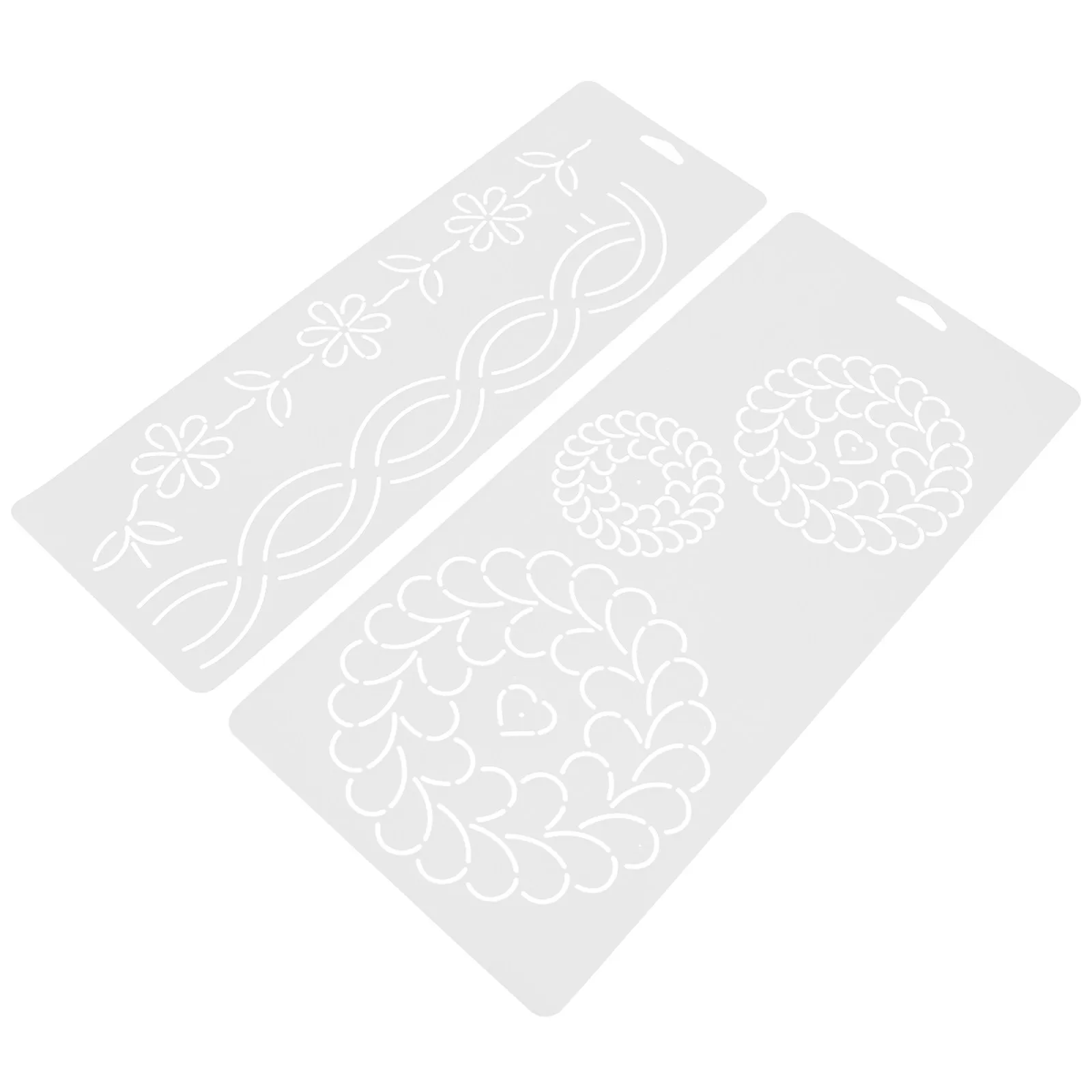 

Набор из 2-х точных шаблонов для квилтинга, прозрачные пластиковые, для вышивки крестом, пэчворка, шитья, принадлежности для квилтинга